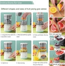 Axooms Hands-Free Electric Citrus Juicer – Portable Wireless Fruit Juicer, Multi-Function One-Button Lemon Orange Squeezer for Kitchen
