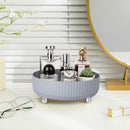 Axooms 360° Rotating Perfume and Makeup Organizer Tray, Large, Ivory White