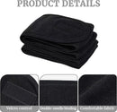 Axooms 3 Pack Spa Facial Headband Makeup Hair Band Women Skincare Adjustable Microfibre Headband for Washing Face Sports Yoga Black