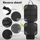 Axooms Car Seat Protector for Child Seat Pad, Pack of 2 ISOFIX Seat Protectors, Car Child Seat, Non-Slip and Waterproof with Thick Padding and 2 Mesh Pockets