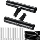 Axooms 2-Pack Car Air Freshener Vent Clips with 10 Refill Sticks, Cylindrical Essential Oil Diffusers