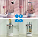 Axooms Multi Bright Automatic Makeup Brush Cleaner - Portable Tool for Foundation, Contour, Eyeshadow & Blush Brushes