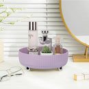 Axooms 360° Rotating Perfume and Makeup Organizer Tray, Large, Ivory White