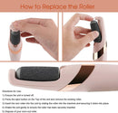 Axooms Rechargeable Pedicure Callus Remover for Dead Skin, Hard and Cracked Skin, Foot Scrubbing Roller
