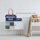 Axooms Mom's Hospital Bag, Labor and Delivery Bag, Diaper Bag, 3-Piece Set, 15.7 x 8 x 10.6 Inches, Navy Blue Nylon