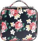 Axooms Cosmetics Storage Bag with Adjustable Compartments, Black, 25 × 22 × 9 cm