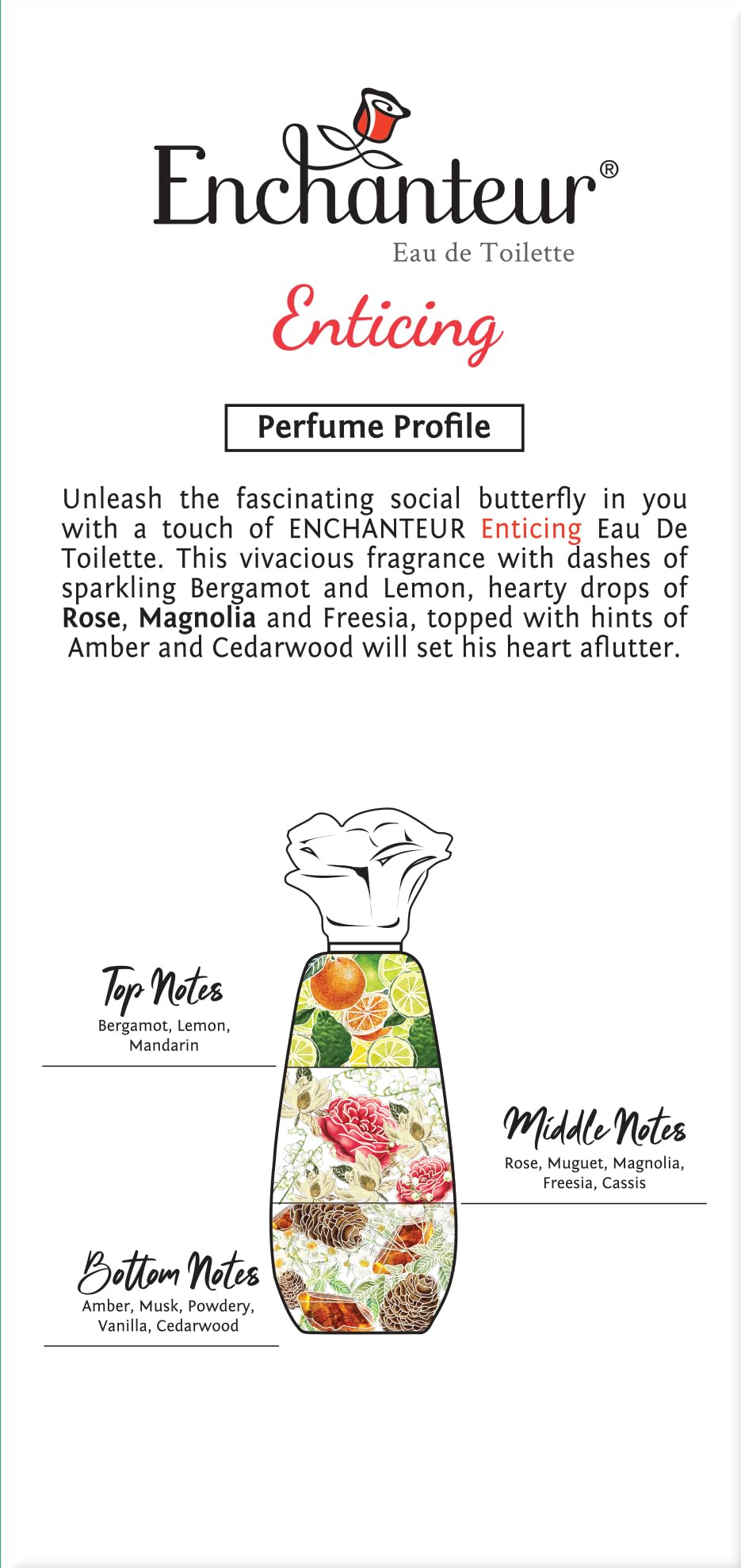 Enticing Eau De Toilette Perfume For Women