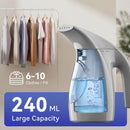 HiLIFE Steamer for Clothes, Portable Handheld Clothing Steamer, 240ml Big Capacity, 700W, Strong Power, Fabric Quick Wrinkle Remover with Brush for Home, Office(ONLY 120V) -Blue