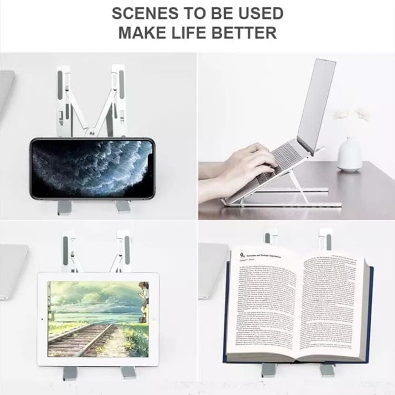 Portable Aluminum Ergonomic Laptop Riser Holder for Desk