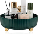 Axooms 360° Rotating Perfume and Makeup Organizer Tray, Large, Ivory White