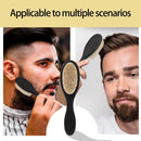 Axooms Men's Beard & Barber Cleaning Brush Set with Wooden Handle, 2 Pieces
