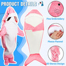Wearable Shark Blanket Hoodie Onesie Adults/Kids