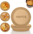 Axooms Non-Stick Silicone Pot for Air Fryer, 2-Pack, Food-Safe Air Fryer Liners as Alternative to Flammable Parchment Paper, Oven Basket, Fits 3-5 Quart, 2 Pieces