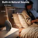 Wake Up Light Sunrise Alarm Clock – Dual Alarms, Snooze, FM Radio, 7 Colors, 7 Natural Sounds, Nightlight/Daylight – Great for Kids & Heavy Sleepers