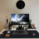 PU Leather Desk Mat Protector – 80×40 cm Large Non-Slip, Waterproof Writing & Mouse Pad (Black)