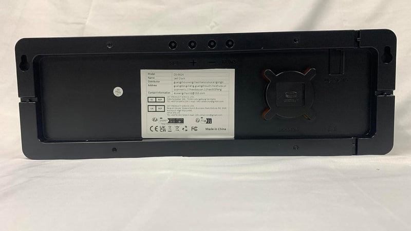 Large Digital Wall Clock with Remote Control - 16"
