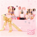 Axooms Large Countertop Makeup Organizer with Drawers for Cosmetics, Skincare, Brushes, Jewelry, and Perfume, White