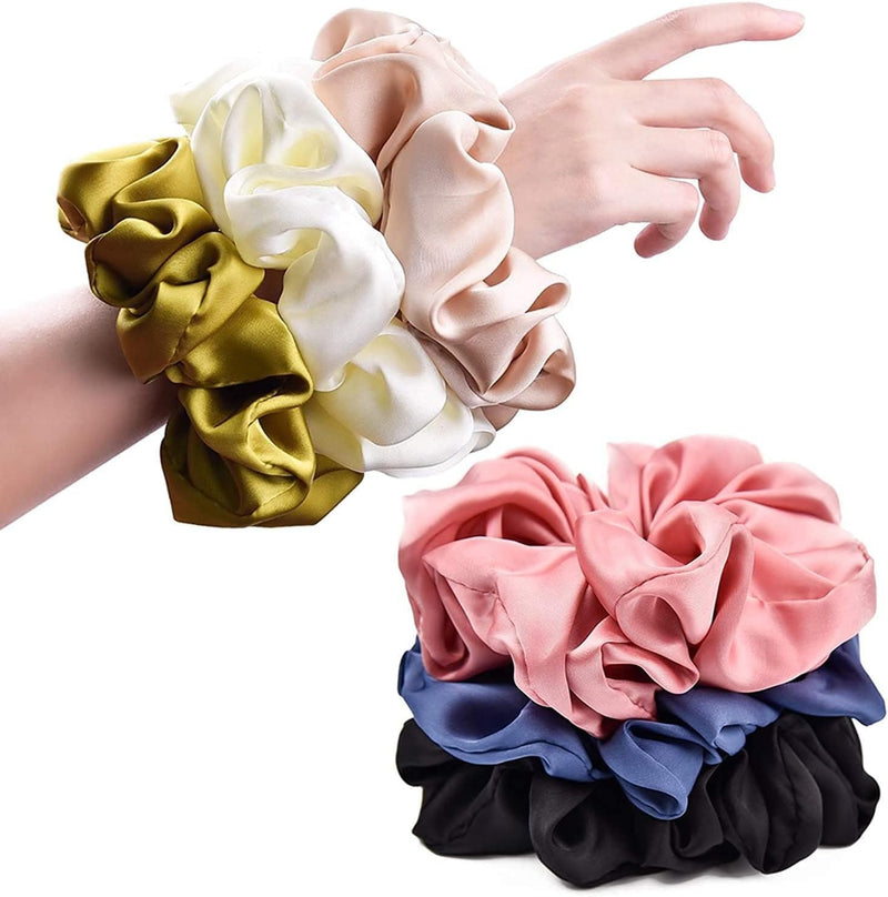 Silk Hair Scrunchies for Women