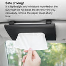 Axooms Car Tissue Box Holder, Sun Visor Mount, Luxury Faux Leather Tissue Cover, Hanging Car Tissue Holder for Rear Seat, Car Interior Accessory (Black)