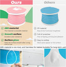 Axooms Portable Travel Potty for Toddlers, Foldable Kids Toilet for Indoor and Outdoor Use, Easy to Carry, Pink and Blue