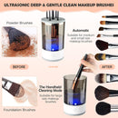 Axooms Electric Makeup Brush Cleaning Kit with Rotating Brush and Cleaning Mat