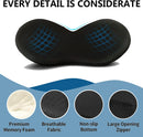 Axooms Memory Foam Car Seat Cushion for Sciatica and Lower Back Pain Relief, Black