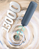 CIRCLE JOY Rechargeable Milk Frother Handheld with Stand, Dual Spring Whisk Head Electric Coffee Frother Foam Maker, Portable Drink Mixer for Cappuccino, Latte, Matcha, Black