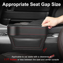 Axooms Multifunctional Car Seat Organizer, Console Side Storage Box with Cup Holder and Two Seat Hooks, Front Seat Car Organizer for Phone and Sunglasses
