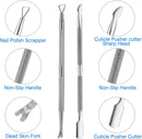Axooms Professional Stainless-Steel Cuticle Nipper, Surgical-Grade Half-Jaw Nail and Dead Skin Trimmer with Double Spring
