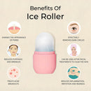 Axooms Ice Roller For Neck, Face & Eyes Massage, Reusable Facial Tool For Glowing & Tighten Skin (1 PC, Multi Color)