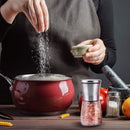 Axooms Ceramic Salt & Pepper Grinder Set with Adjustable Coarseness for Sea Salt and Pepper - Chef's Professional Spice Grinder Mill (Set of 2)