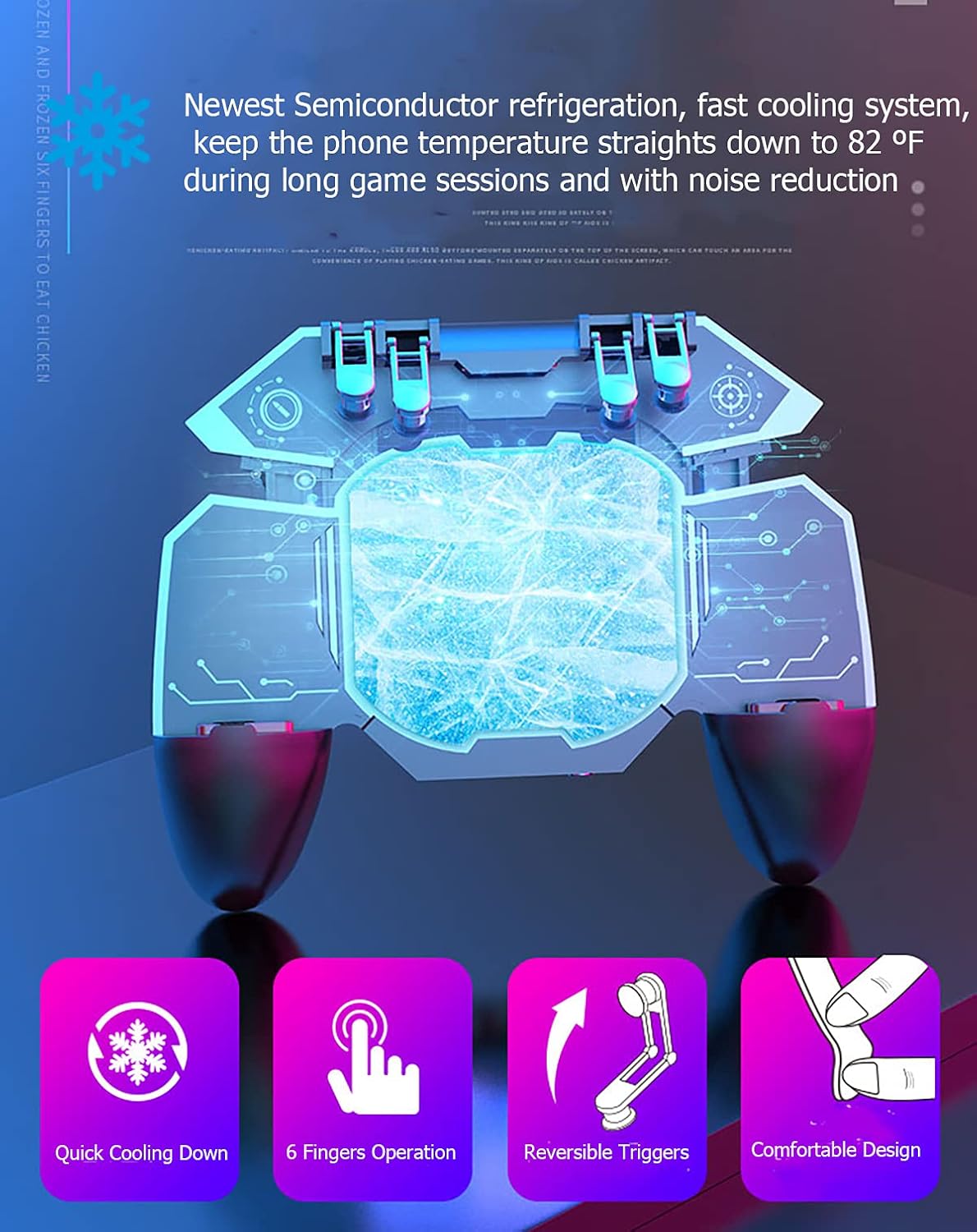 Mobile Phone Controller with Fast Cooling Fan