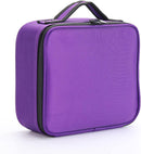 Axooms Cosmetics Storage Bag with Adjustable Compartments, Black, 25 × 22 × 9 cm