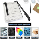 Axooms Paper Cutter, 12 Inch Paper Trimmer with Heavy-Duty Metal Base, 10-Sheet Capacity Guillotine Cutter for Crafts, Cards, Coupons, Stickers & Photos - Black