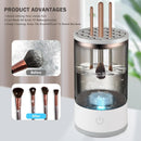 Axooms Electric Makeup Brush Cleaner, 2-in-1 Automatic Rotating Machine with Cleaning Mat
