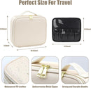 Axooms Travel Makeup Case with LED Mirror, 3 Light Modes, Adjustable Brightness and Removable Dividers