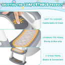 Axooms Kids Potty Training Seat with Step Stool Ladder, Toddler Toilet Seat for Boys and Girls, Grey
