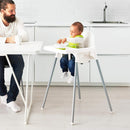 Axooms ANTILOP High Chair with Tray, White