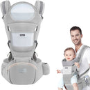 Axooms Multifunctional 9-in-1 Baby Carrier with Hip Seat, Newborn to Toddler