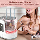 Axooms 3-in-1 Electric Makeup Brush Cleaner with Dryer and Holder, Portable Automatic USB Cleaner for All Brush Sizes, Contour, Eyeshadow and Blush Brushes
