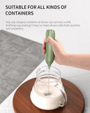 CIRCLE JOY Rechargeable Milk Frother Handheld with Stand, Dual Spring Whisk Head Electric Coffee Frother Foam Maker, Portable Drink Mixer for Cappuccino, Latte, Matcha, Black