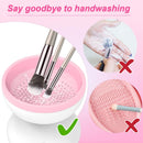 Axooms Pink Electric Silicone Makeup Brush Cleaner