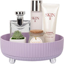 Axooms 360° Rotating Perfume and Makeup Organizer Tray, Large, Ivory White