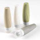 Axooms 4-Piece Silicone Travel Bottle Set, Leakproof TSA-Approved Toiletry Containers