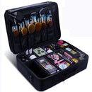 Axooms Professional 3-Tier Waterproof Makeup Case for Travel, Black, 43.5 × 17 × 31 cm, Oxford Fabric, BK14-TMM1