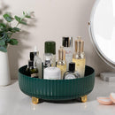 Axooms 360° Rotating Perfume and Makeup Organizer Tray, Large, Ivory White