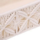 Axooms Storage Baskets, Handwoven Cotton Rope Boho Organizer Bins with Wooden Handles, Set of 2