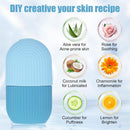Axooms Reusable Silicone Face and Eye Ice Roller for Facial Massage and Skincare, Pore Tightening, Anti-Wrinkle, Puffiness Reduction and Improved Skin Elasticity (Blue)