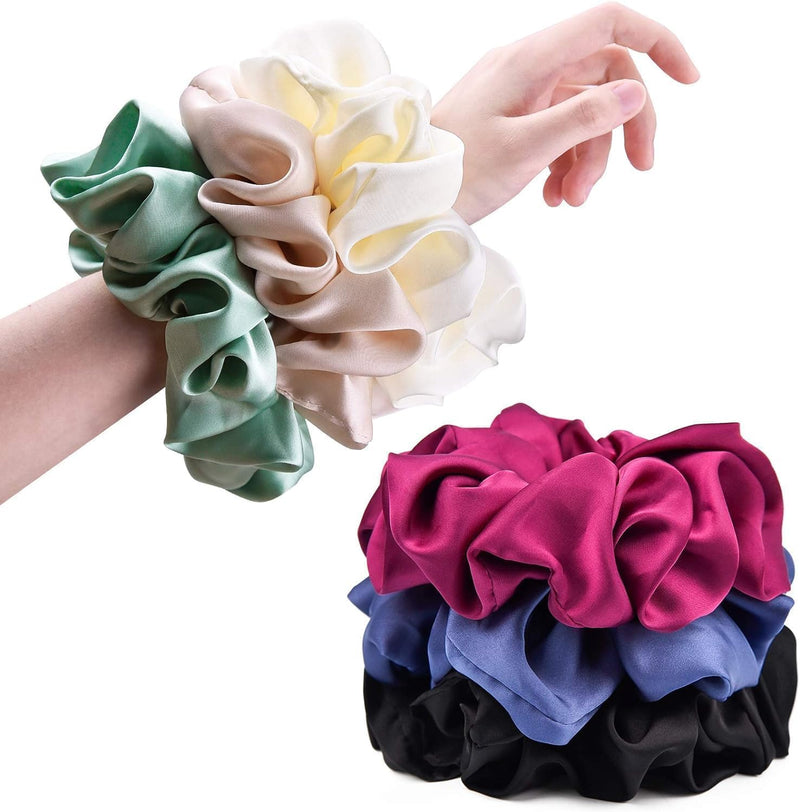 Silk Hair Scrunchies for Women
