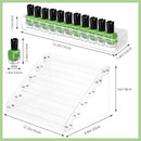 Axooms 3-Tier Acrylic Display Stand, Nail Polish and Essential Oil Organizer for 36–56 Bottles, Clear